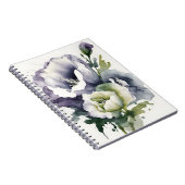 Lisianthus - Watercolor flowers Notitieboek (Rechterzijde)
