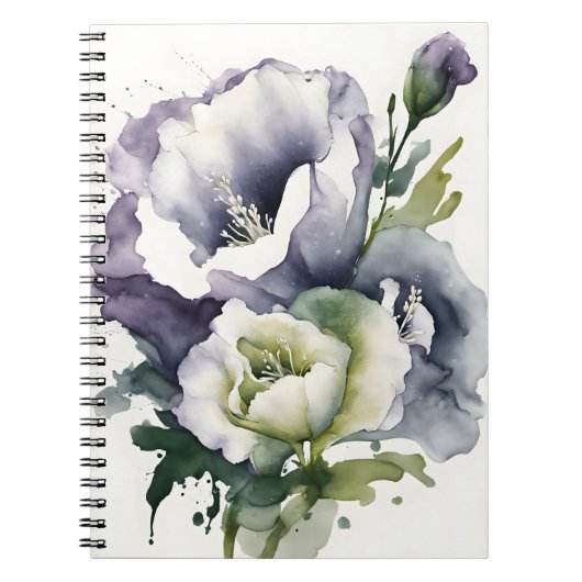 Lisianthus - Watercolor flowers Notitieboek (Voorkant)