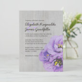  Lisianthus Wedding-uitnodigingen Kaart (Staand voorkant)