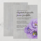  Lisianthus Wedding-uitnodigingen Kaart (Voorkant / Achterkant)