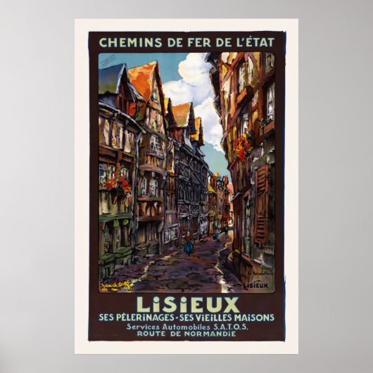 Lisieux France Vintage Poster 1930 (Voorkant)