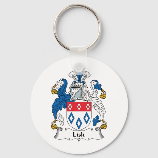 Lisk Family Crest Sleutelhanger (Voorkant)
