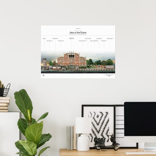 L'Isola di Sant'Ilario Poster (Thuiskantoor)