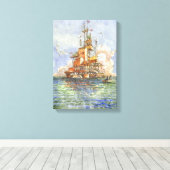 L'Isola Galleggiante Canvas Afdruk (Insitu (Houten vloer))