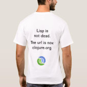 Lisp is niet dood t-shirt (Achterkant)