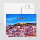 Lissabon 001D Briefkaart (Voorkant / Achterkant)