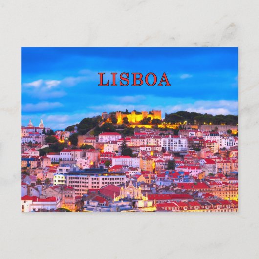 Lissabon 001D Briefkaart (Voorkant)