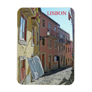 Lissabon Alfama straatfriet magnet Magneet