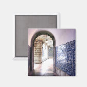 Lissabon Azulejos & Arches Portugal Foto Magneet (Voorkant / Achterkant)