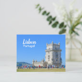 Lissabon Belem Tower in Portugal Briefkaart (Staand voorkant)