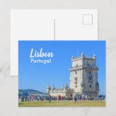 Lissabon Belem Tower in Portugal Briefkaart (Voorkant / Achterkant)