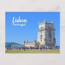 Lissabon Belem Tower in Portugal Briefkaart