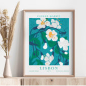 Lissabon Bloemenmarkt Botanisch Poster