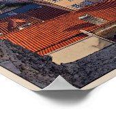 Lissabon - Boat op de Tejo Poster (Hoek)