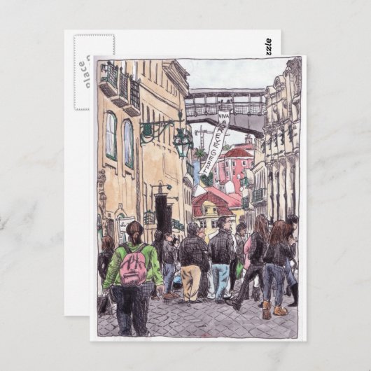 Lissabon Briefkaart (Voorkant / Achterkant)