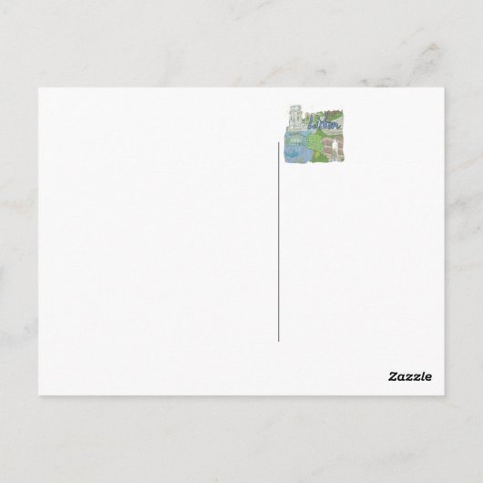 Lissabon Briefkaart (Achterkant)