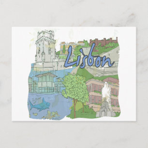Lissabon Briefkaart