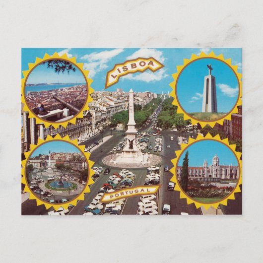 Lissabon - Briefkaart (Voorkant)