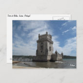 Lissabon-briefkaart-Torre de Belem Briefkaart (Voorkant / Achterkant)