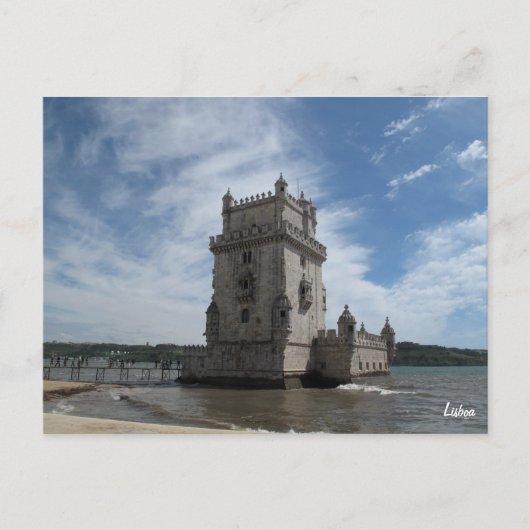 Lissabon-briefkaart-Torre de Belem Briefkaart (Voorkant)