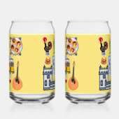 Lissabon City Symbolen Blikvorm Glas (Rechts)