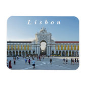 Lissabon. Commerce Square. Magneet (Horizontaal)