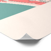 Lissabon - de stad Chalk in Portugal Poster (Hoek)