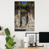 Lissabon Detail Old door Portugal Poster (Thuiskantoor)