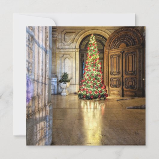 Lissabon Deur Kerstkaart door Sidewalk Safari (Voorkant)