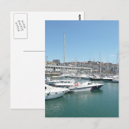 Lissabon-docks Briefkaart (Voorkant / Achterkant)