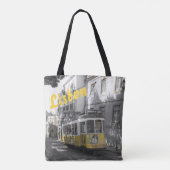 Lissabon Gele Tramway Tote Bag (Achterkant)