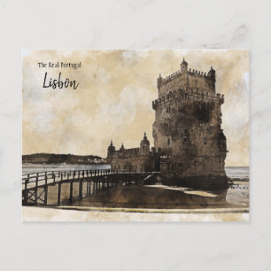Lissabon - het Briefkaart van Real Portugal