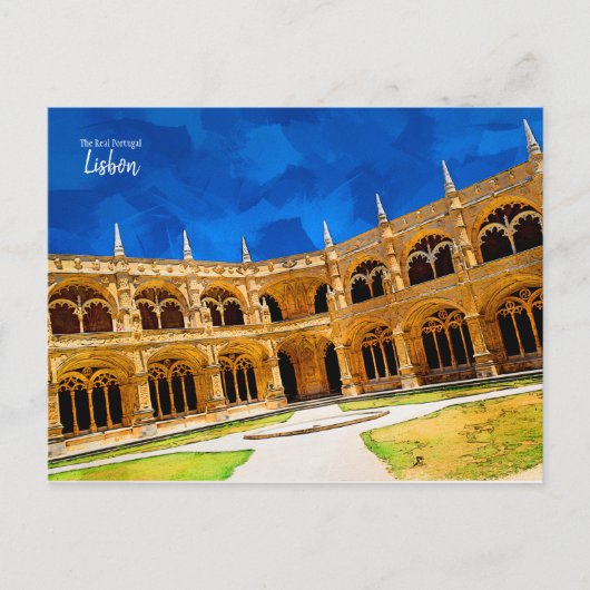 Lissabon - het Briefkaart van Real Portugal (Voorkant)