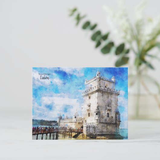 Lissabon - het Briefkaart van Real Portugal (Staand voorkant)