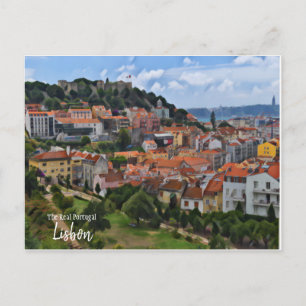 Lissabon - het Briefkaart van Real Portugal