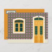 Lissabon huis met tegels briefkaart (Voorkant / Achterkant)