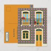 Lissabon huis met tegels briefkaart (Voorkant / Achterkant)