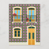 Lissabon huis met tegels briefkaart (Voorkant)