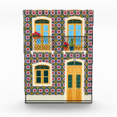 Lissabon huis met tegels fotoblokken (Voorkant)