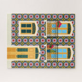 Lissabon huis met tegels legpuzzel (Horizontaal)