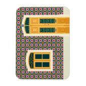 Lissabon huis met tegels magneet (Verticaal)