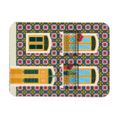 Lissabon huis met tegels magneet (Horizontaal)