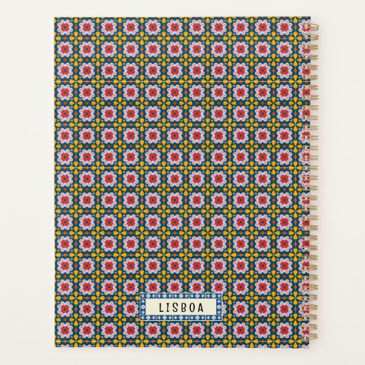 Lissabon huis met tegels planner (Achterkant)