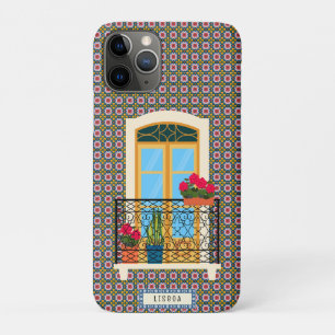 Lissabon huis raam met planten en tegels Case-Mate iPhone case
