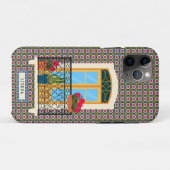 Lissabon huisraam met planten en tegels Case-Mate iPhone case (Achterkant (horizontaal))