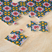 Lissabon huisraam met planten en tegels legpuzzel (Zijkant)