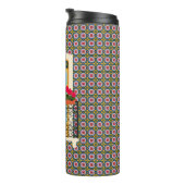 Lissabon huisraam met planten en tegels thermosbeker (Geroteerd rechts)