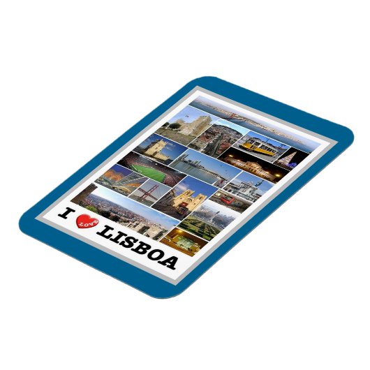 Lissabon - I Love - Portugal - Magneet (Linkerzijde)