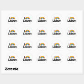 LISSABON - I LOVE PRIDE - PNG.NL RONDE STICKER (Vel)