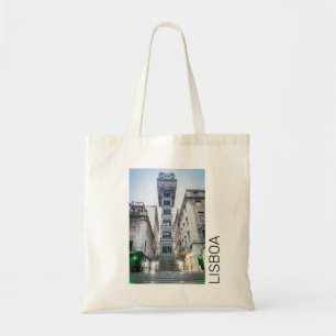 Lissabon in Portugal met Retro Lift Souvenir Tote Bag